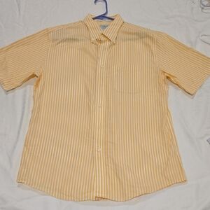 L.L. Bean Men's Yellow Striped Button-Down Shirt